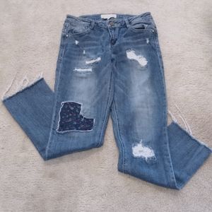 Artisan Crafted Distressed Denim Jeans Size 4